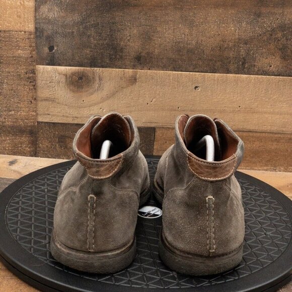 JOHNSTON AND MURPHY DRESS CHUKKA BOOTS GRAY LEATHER LACE UP SIZE 12M